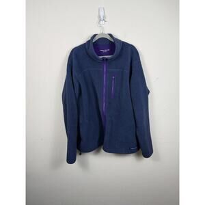 Outdoor Voices PrimoFleece Full Zip Jacket - XXXL Blue (unisex)